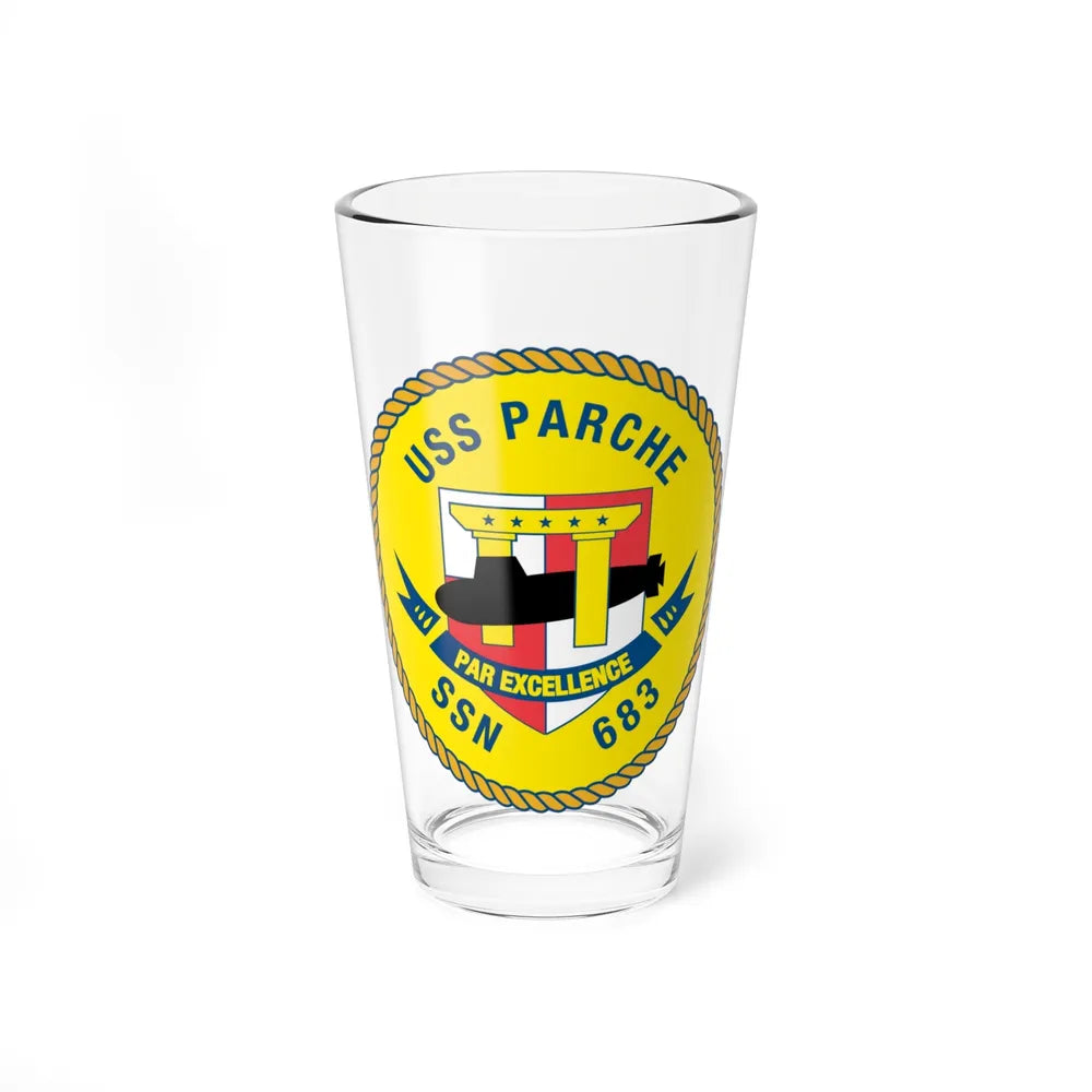 USS PArche SSN 683 (U.S. Navy) Pint Glass 16oz-16oz-Go Mug Yourself