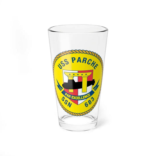 USS PArche SSN 683 (U.S. Navy) Pint Glass 16oz 16oz - Go Mug Yourself