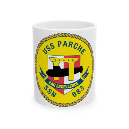 USS PArche SSN 683 (U.S. Navy) White Coffee Mug 11oz - Go Mug Yourself