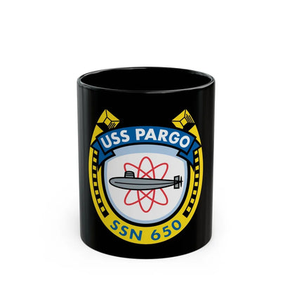 USS Pargo SSN 650 (U.S. Navy) Black Coffee Mug-11oz-Go Mug Yourself