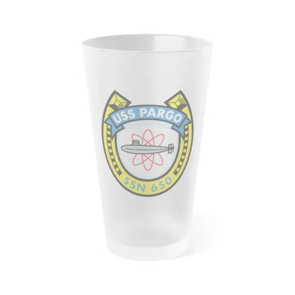 USS Pargo SSN 650 (U.S. Navy) Frosted Pint Glass 16oz Default Title - Go Mug Yourself