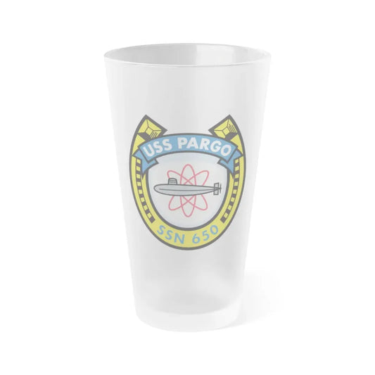 USS Pargo SSN 650 (U.S. Navy) Frosted Pint Glass 16oz Default Title - Go Mug Yourself