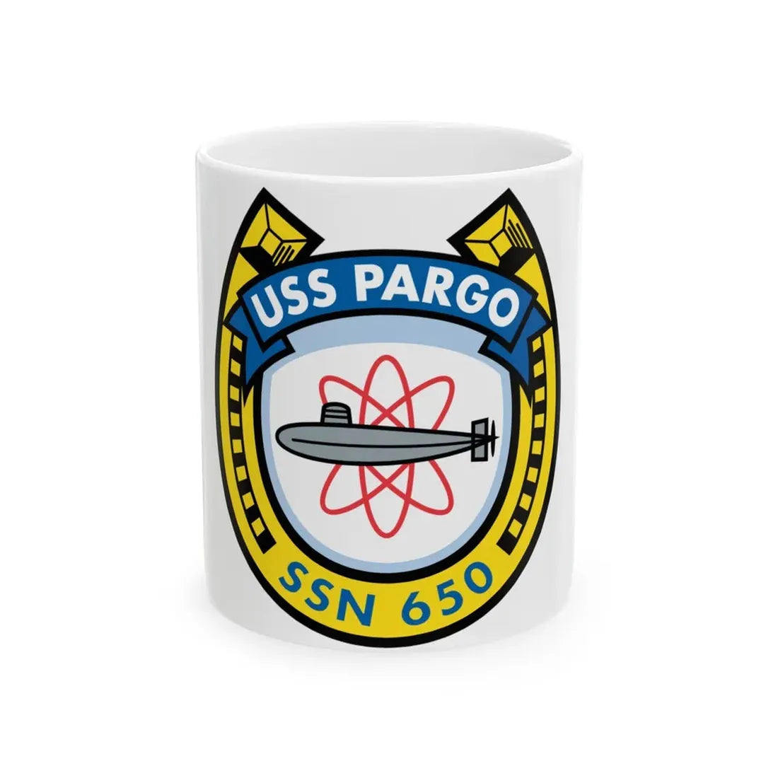 USS Pargo SSN 650 (U.S. Navy) White Coffee Mug - Go Mug Yourself