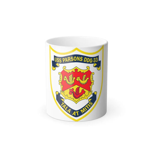 USS Parson DDG 33 Tala At Mitis (U.S. Navy) Color Changing Mug 11oz-11oz-Go Mug Yourself