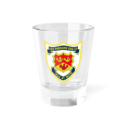 USS Parson DDG 33 Tala At Mitis (U.S. Navy) Shot Glass 1.5oz 1.5oz - Go Mug Yourself