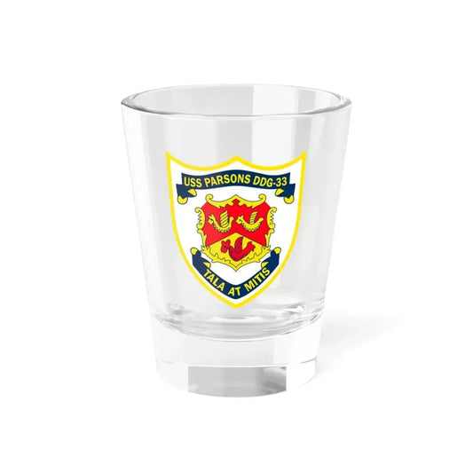 USS Parson DDG 33 Tala At Mitis (U.S. Navy) Shot Glass 1.5oz 1.5oz - Go Mug Yourself