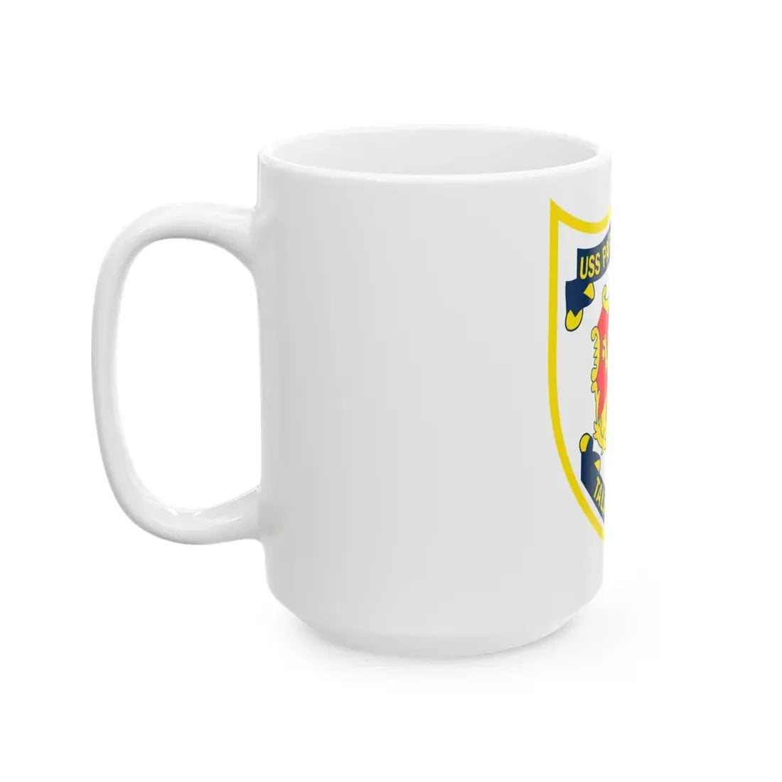 USS Parson DDG 33 Tala At Mitis (U.S. Navy) White Coffee Mug - Go Mug Yourself