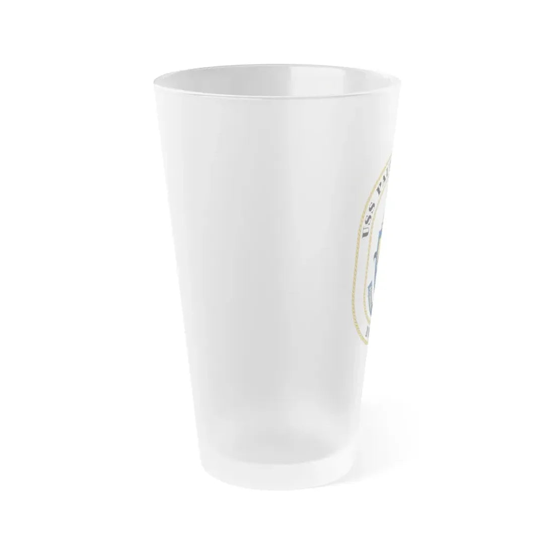 USS PAul F Foster DD 964 (U.S. Navy) Frosted Pint Glass 16oz - Go Mug Yourself