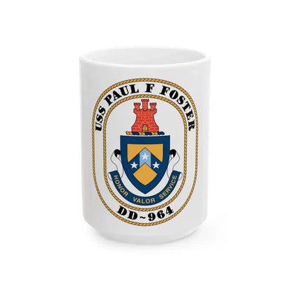 USS PAul F Foster DD 964 (U.S. Navy) White Coffee Mug - Go Mug Yourself