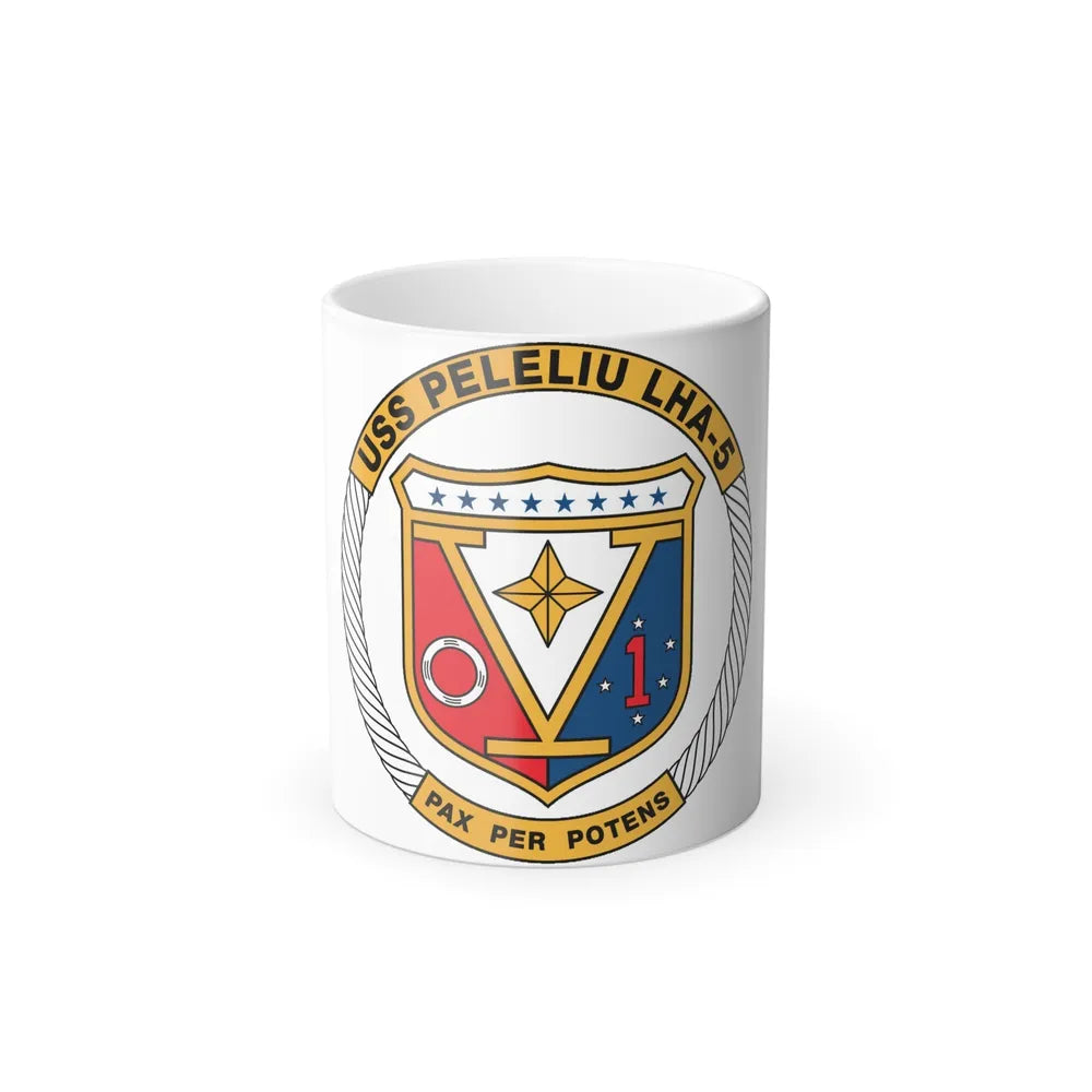 USS Peleliu LHA 5 (U.S. Navy) Color Changing Mug 11oz-11oz-Go Mug Yourself
