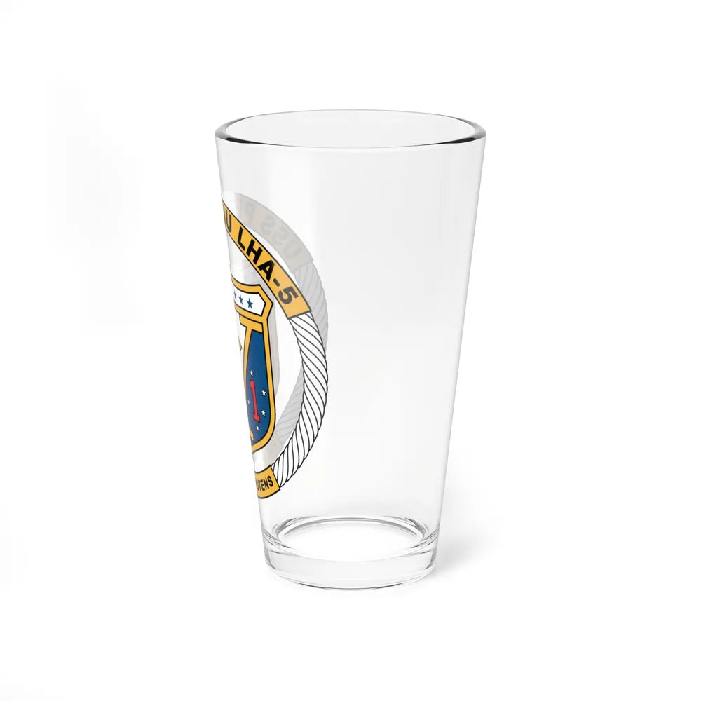 USS Peleliu LHA 5 (U.S. Navy) Pint Glass 16oz-Go Mug Yourself