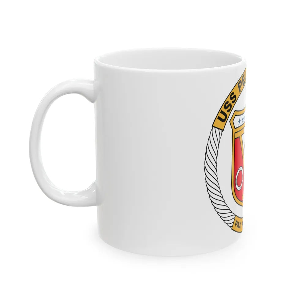 USS Peleliu LHA 5 (U.S. Navy) White Coffee Mug-Go Mug Yourself