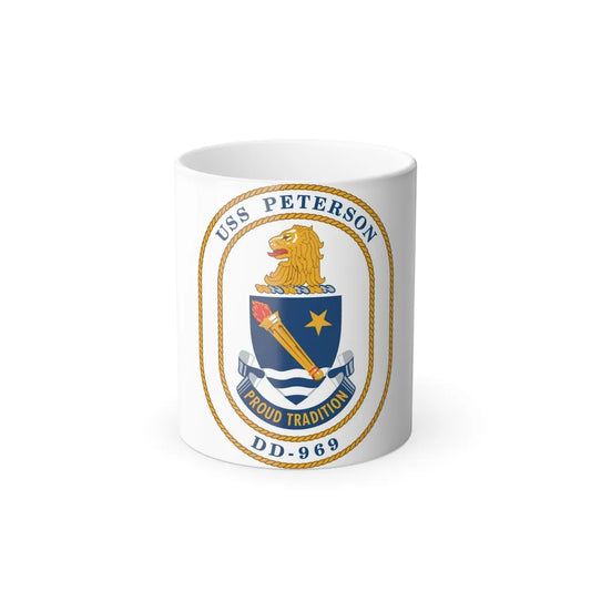 USS Peterson DD 969 (U.S. Navy) Color Changing Mug 11oz-11oz-Go Mug Yourself