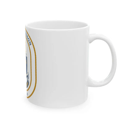 USS Peterson DD 969 (U.S. Navy) White Coffee Mug-Go Mug Yourself