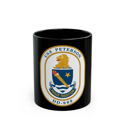 USS Peterson DD 969 (U.S. Navy) Black Coffee Mug 11oz - Go Mug Yourself