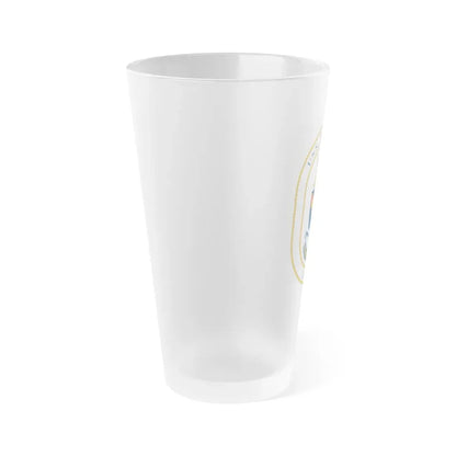 USS Peterson DD 969 (U.S. Navy) Frosted Pint Glass 16oz - Go Mug Yourself