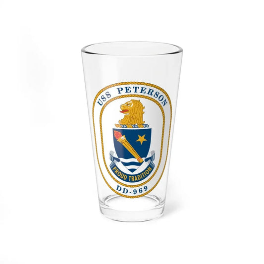 USS Peterson DD 969 (U.S. Navy) Pint Glass 16oz 16oz - Go Mug Yourself
