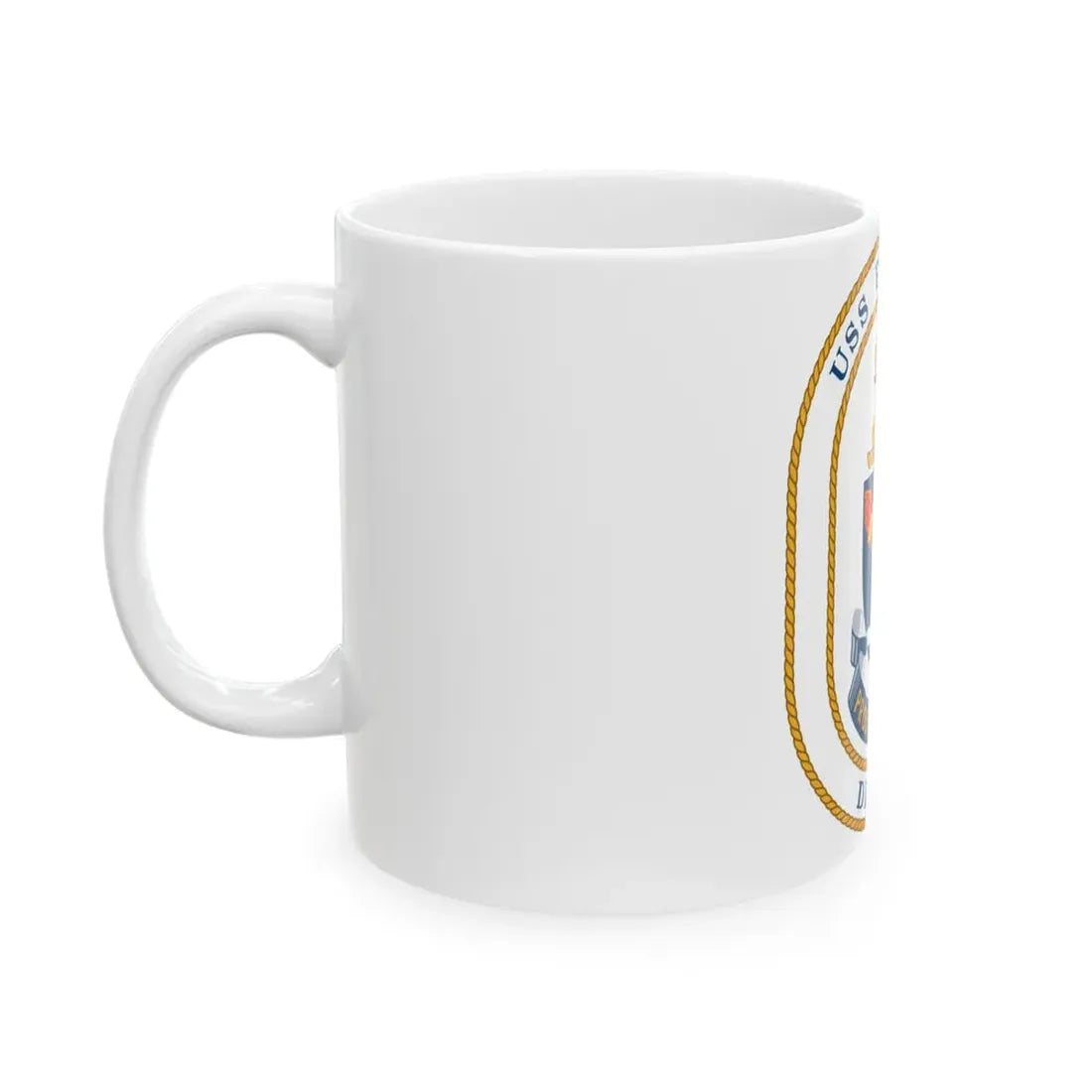 USS Peterson DD 969 (U.S. Navy) White Coffee Mug - Go Mug Yourself