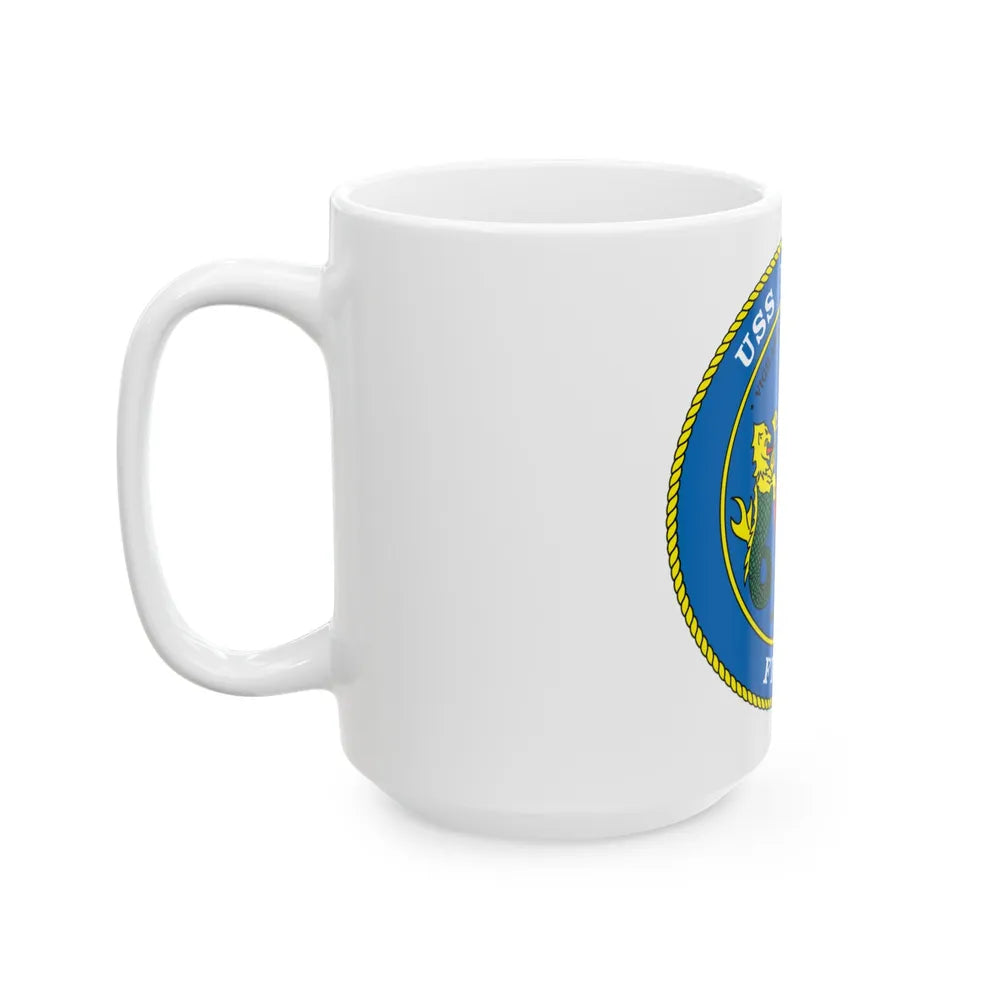 USS Pharris FF 1094 (U.S. Navy) White Coffee Mug-Go Mug Yourself