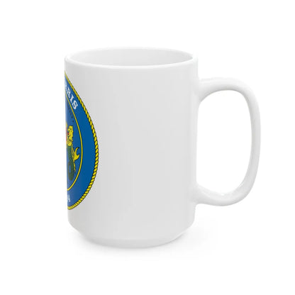 USS Pharris FF 1094 (U.S. Navy) White Coffee Mug-Go Mug Yourself