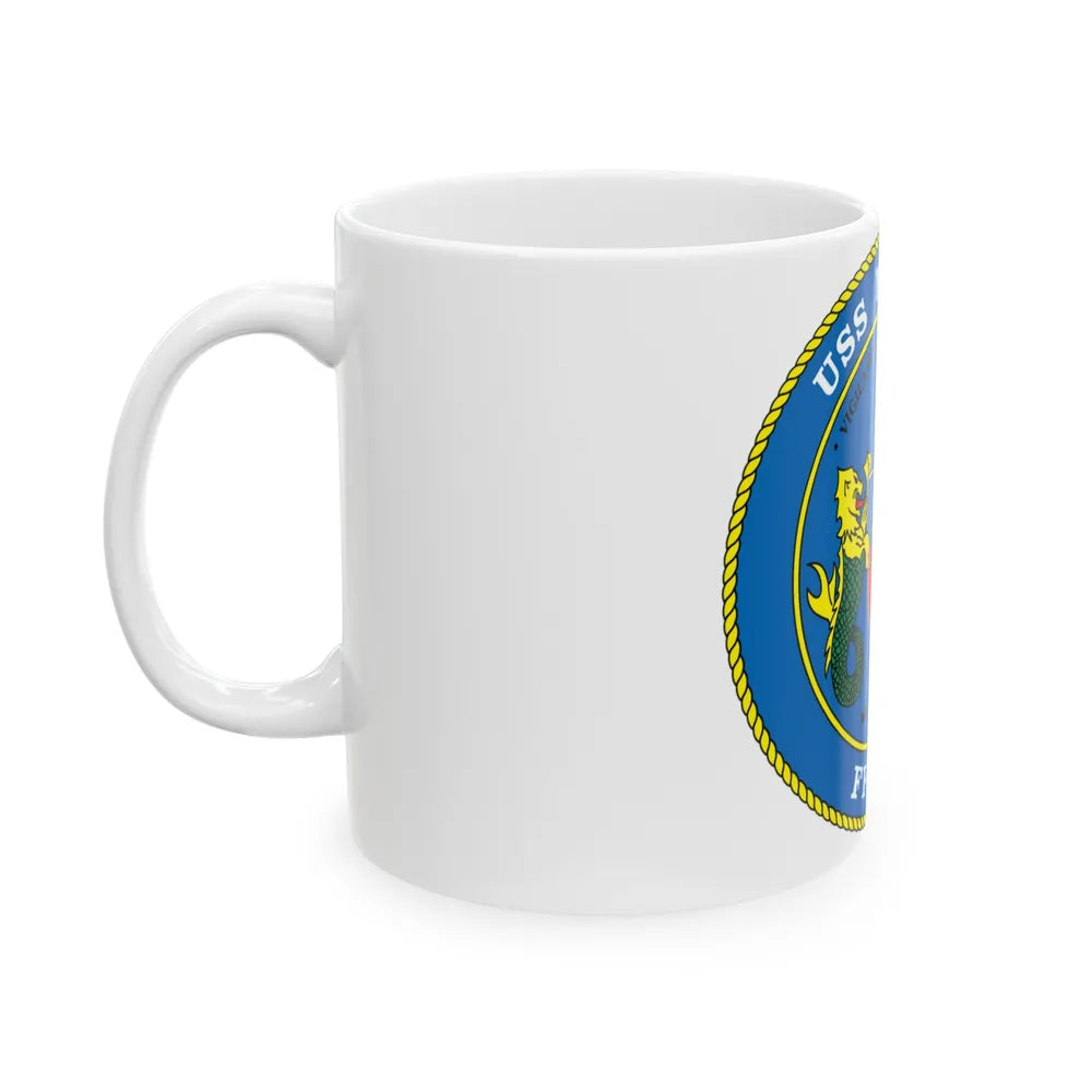 USS Pharris FF 1094 (U.S. Navy) White Coffee Mug-Go Mug Yourself