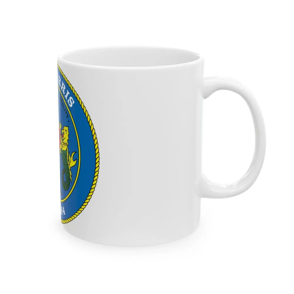 USS Pharris FF 1094 (U.S. Navy) White Coffee Mug-Go Mug Yourself