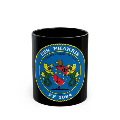 USS Pharris FF 1094 (U.S. Navy) Black Coffee Mug - Go Mug Yourself