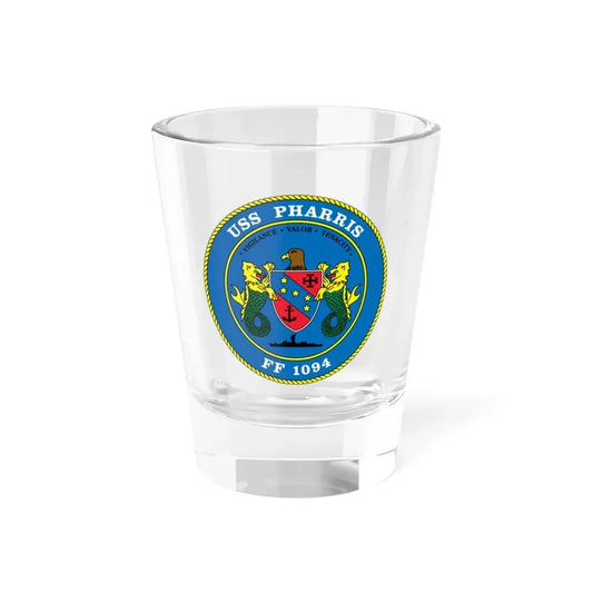 USS Pharris FF 1094 (U.S. Navy) Shot Glass 1.5oz 1.5oz - Go Mug Yourself
