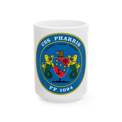 USS Pharris FF 1094 (U.S. Navy) White Coffee Mug - Go Mug Yourself