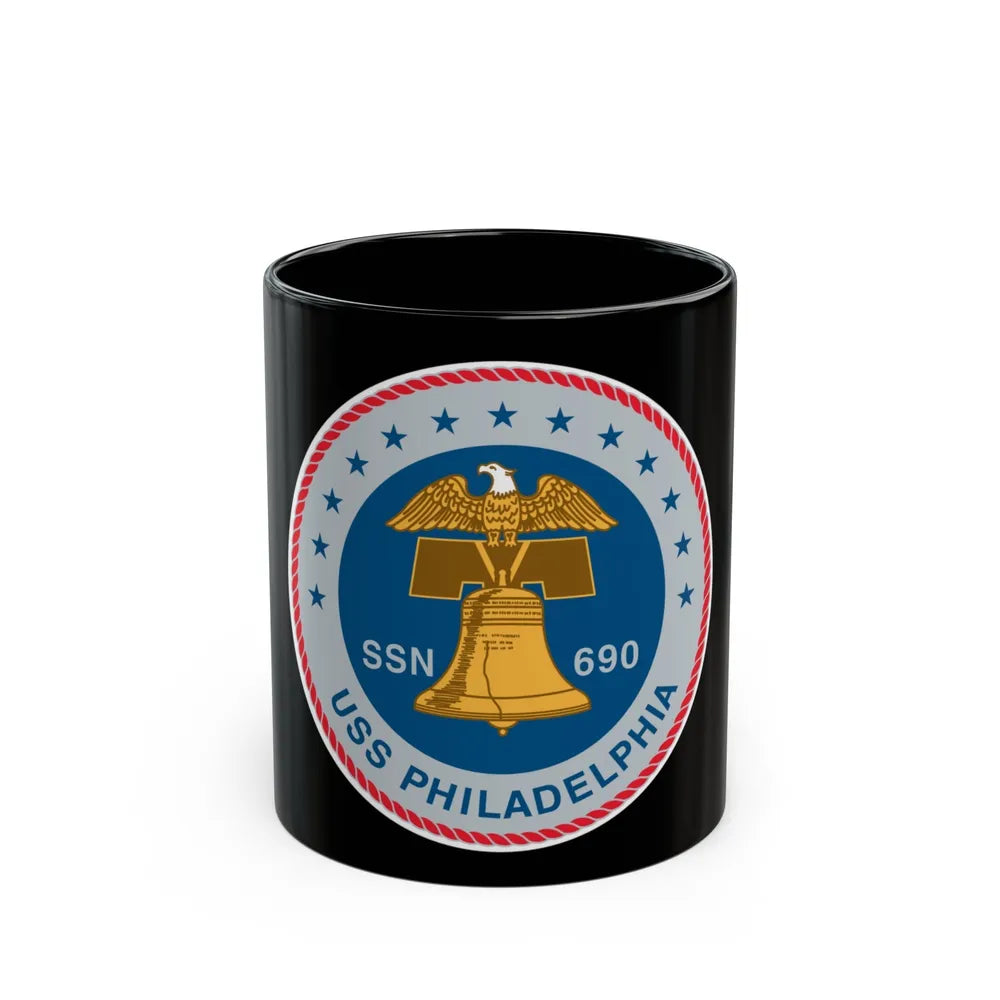 USS Philadelphia (U.S. Navy) Black Coffee Mug-11oz-Go Mug Yourself