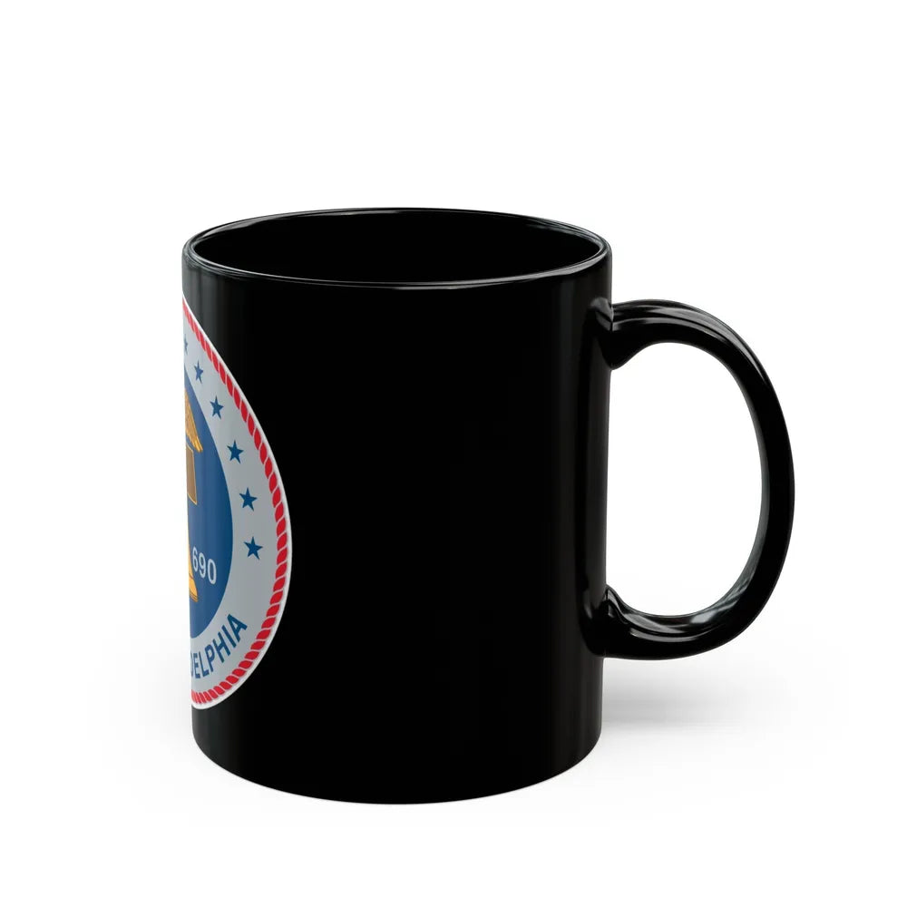 USS Philadelphia (U.S. Navy) Black Coffee Mug-Go Mug Yourself