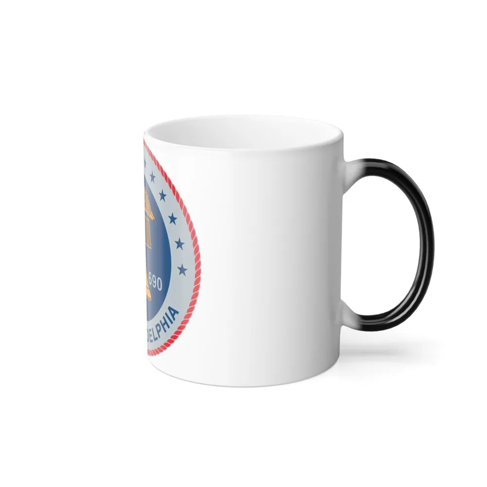 USS Philadelphia (U.S. Navy) Color Changing Mug 11oz-Go Mug Yourself