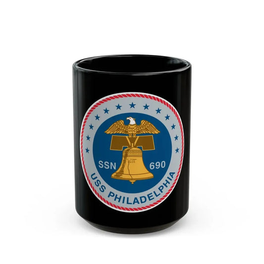 USS Philadelphia (U.S. Navy) Black Coffee Mug 15oz - Go Mug Yourself