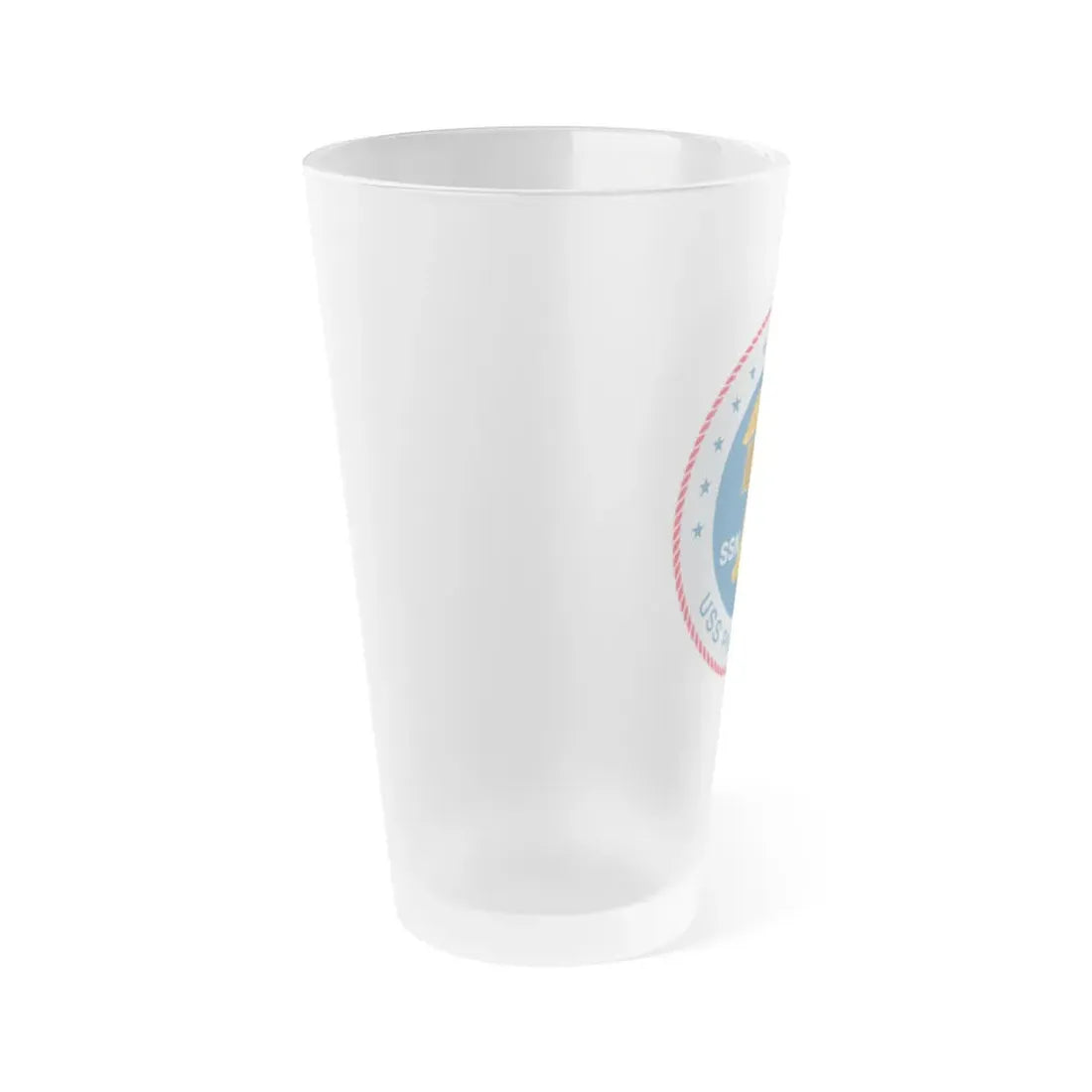 USS Philadelphia (U.S. Navy) Frosted Pint Glass 16oz - Go Mug Yourself