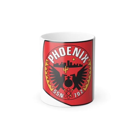USS Phoenix SSN 702 (U.S. Navy) Color Changing Mug 11oz-11oz-Go Mug Yourself