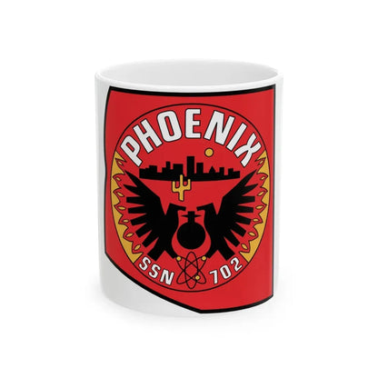 USS Phoenix SSN 702 (U.S. Navy) White Coffee Mug 11oz - Go Mug Yourself