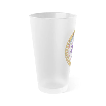 USS Ponce LPD 15 (U.S. Navy) Frosted Pint Glass 16oz-Go Mug Yourself