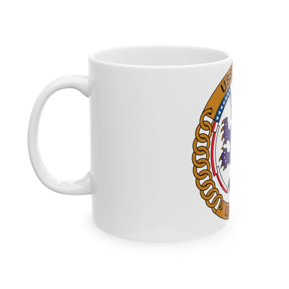 USS Ponce LPD 15 (U.S. Navy) White Coffee Mug-Go Mug Yourself