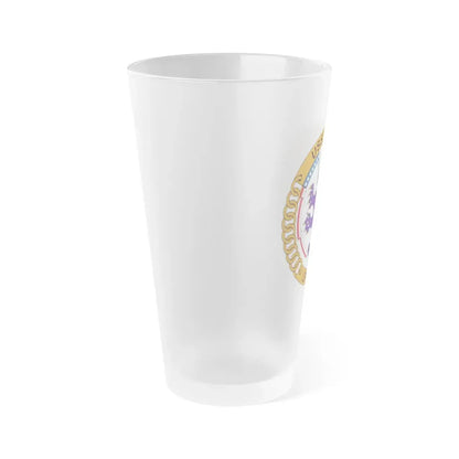 USS Ponce LPD 15 (U.S. Navy) Frosted Pint Glass 16oz - Go Mug Yourself