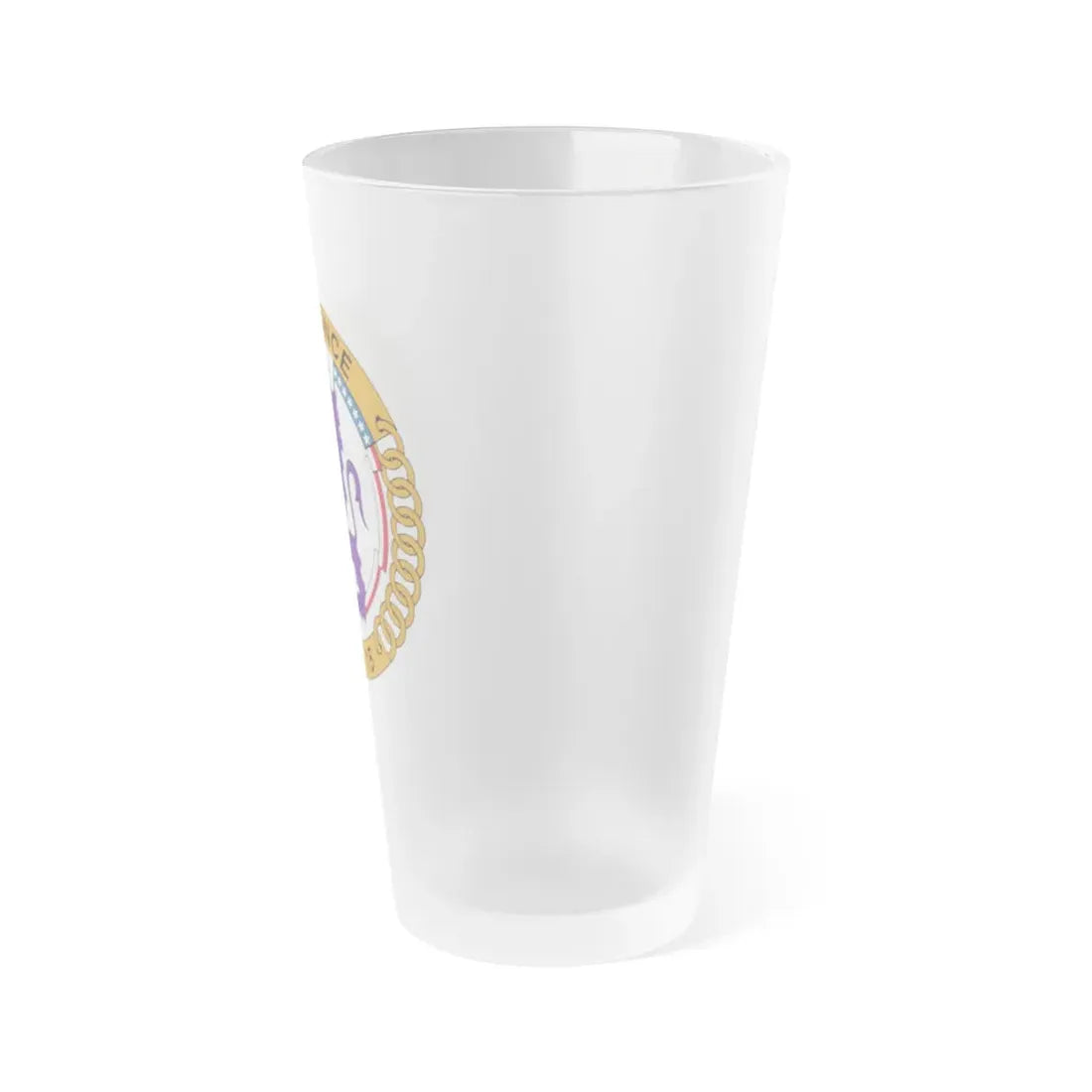 USS Ponce LPD 15 (U.S. Navy) Frosted Pint Glass 16oz - Go Mug Yourself