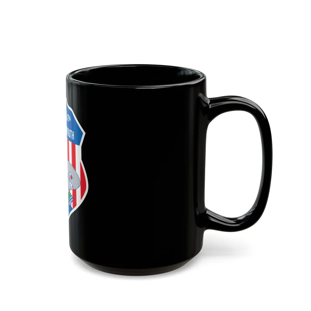 USS Portsmouth SSN 707 (U.S. Navy) Black Coffee Mug-Go Mug Yourself