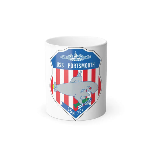 USS Portsmouth SSN 707 (U.S. Navy) Color Changing Mug 11oz-11oz-Go Mug Yourself