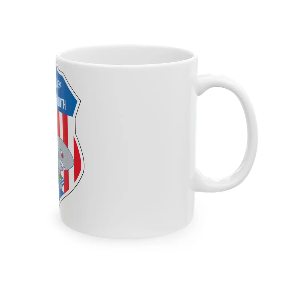 USS Portsmouth SSN 707 (U.S. Navy) White Coffee Mug-Go Mug Yourself