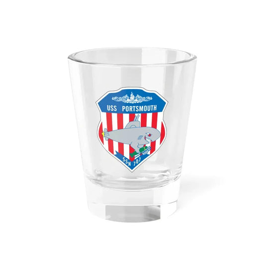 USS Portsmouth SSN 707 (U.S. Navy) Shot Glass 1.5oz 1.5oz - Go Mug Yourself
