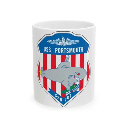 USS Portsmouth SSN 707 (U.S. Navy) White Coffee Mug - Go Mug Yourself