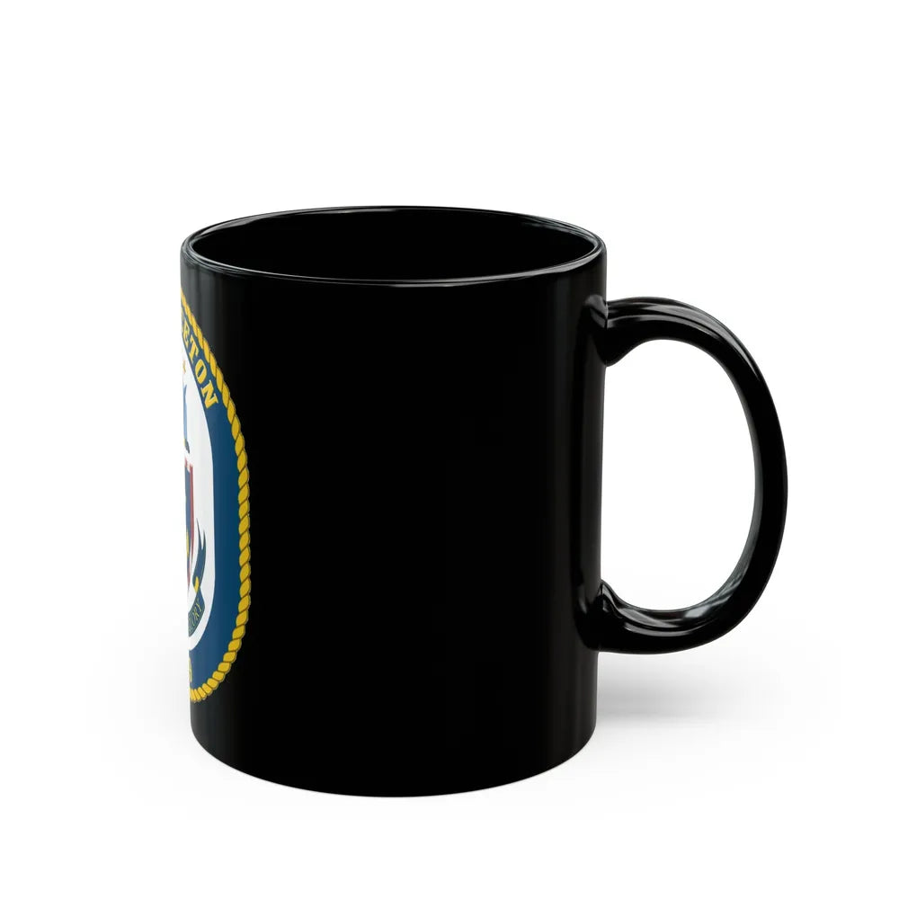 USS Princeton CG 59 Crest (U.S. Navy) Black Coffee Mug-Go Mug Yourself