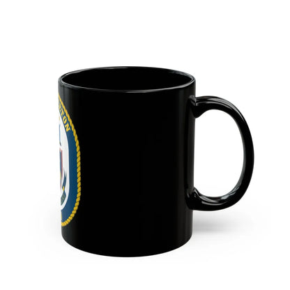 USS Princeton CG 59 Crest (U.S. Navy) Black Coffee Mug-Go Mug Yourself