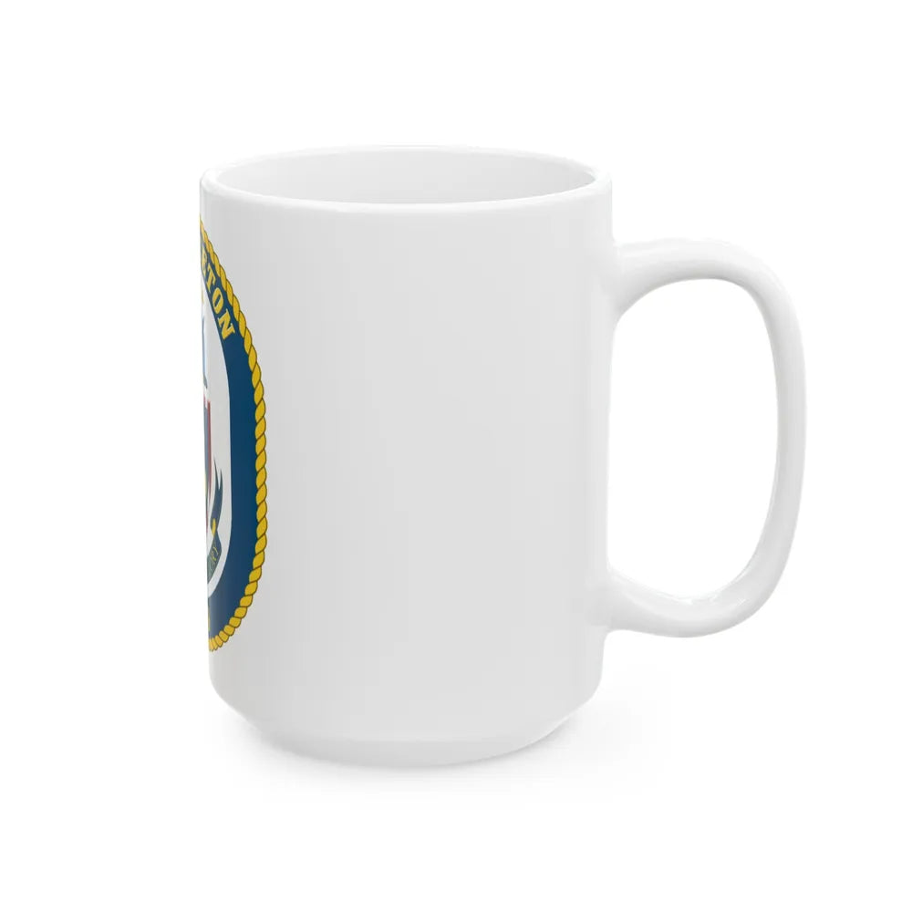 USS Princeton CG 59 Crest (U.S. Navy) White Coffee Mug-Go Mug Yourself