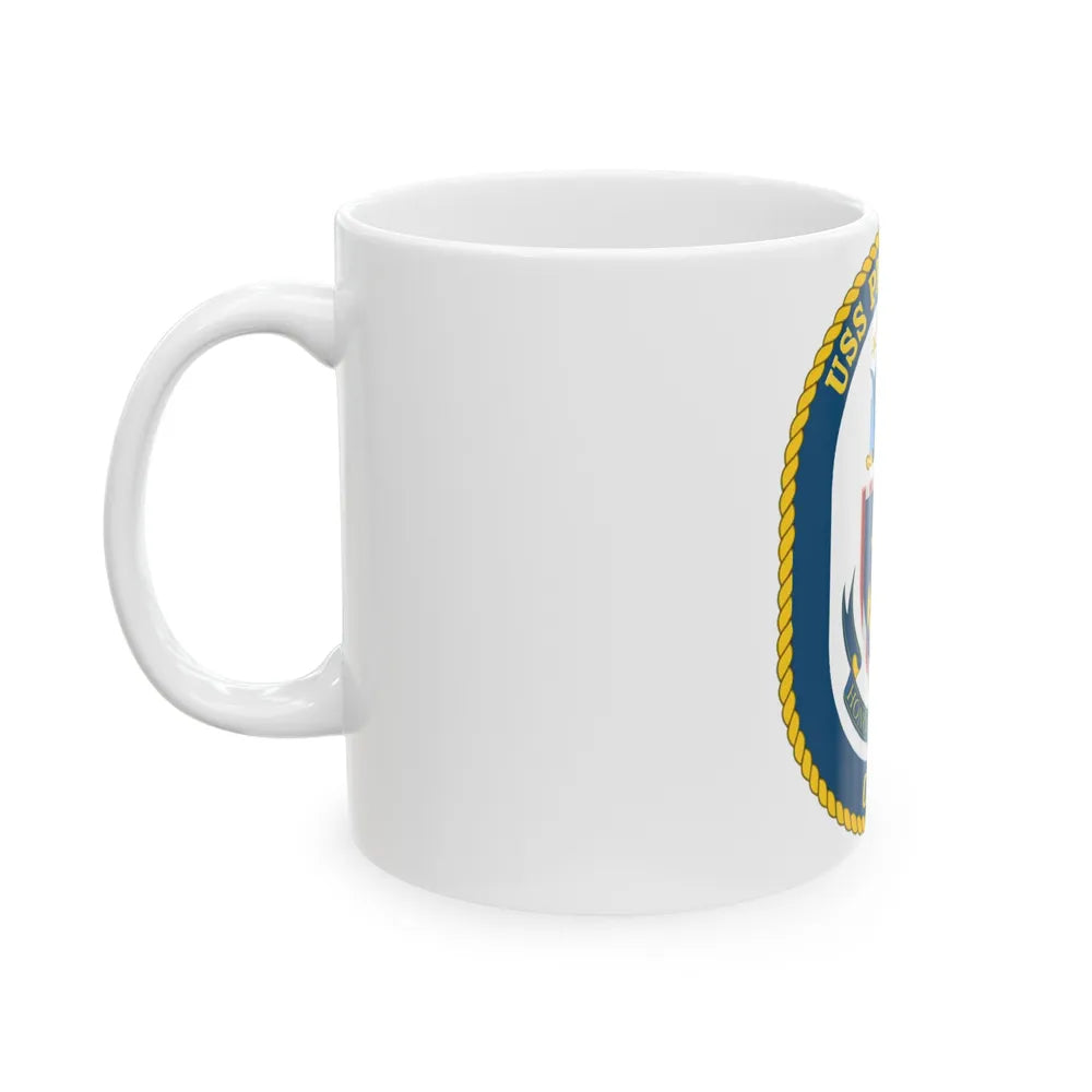 USS Princeton CG 59 Crest (U.S. Navy) White Coffee Mug-Go Mug Yourself