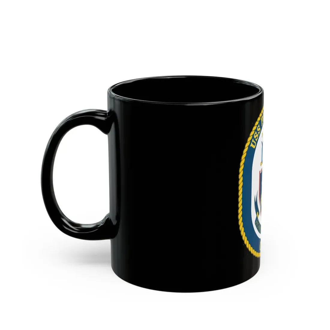 USS Princeton CG 59 Crest (U.S. Navy) Black Coffee Mug - Go Mug Yourself